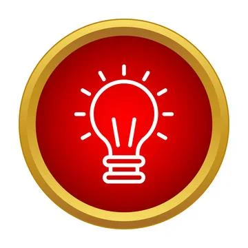 Light bulb icon representing creativity and new ideas 스톡 일러스트