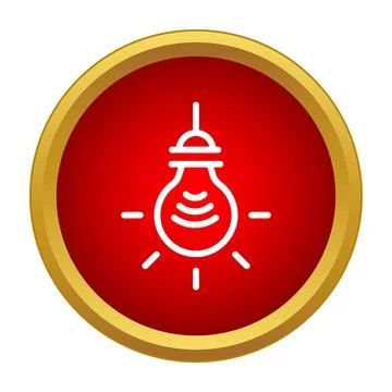 Light bulb icon representing idea and inspiration Illustrazione stock