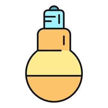Light bulb icon representing idea and creativity concept Иллюстрация