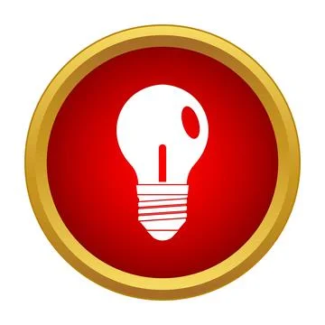 Light bulb icon representing new idea and creativity Stock Illustration