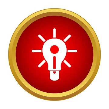 Light bulb icon representing new idea and creativity Illustrazione stock
