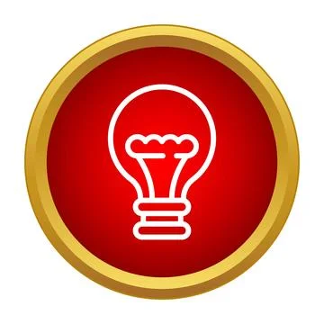 Light bulb icon representing new idea inspiration Illustrazione stock