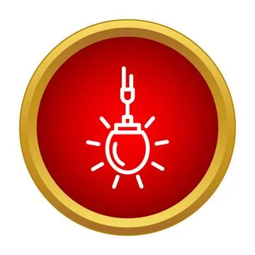 Light bulb icon showing a new idea concept Illustrazione stock