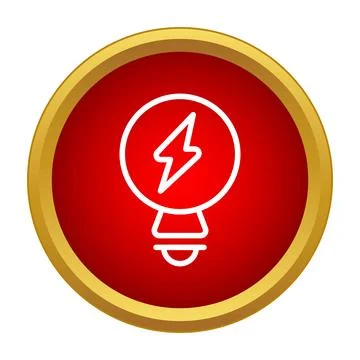 Light bulb icon signifying creative idea and innovation Stock Illustration