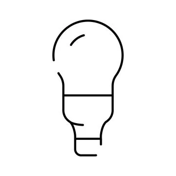 Light bulb icon symbolizing new idea and creativity Stock Illustration