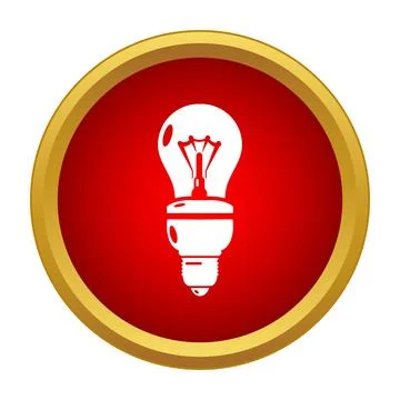 Light bulb icon symbolizing solution creativity idea Stock Illustration