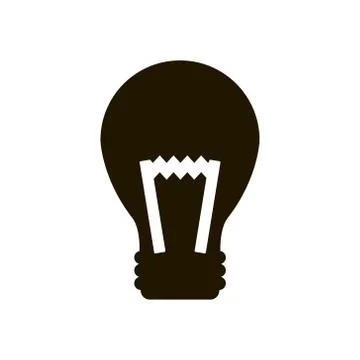Light bulb icon in trendy flat style isolated. Eps 10. Stock Illustration