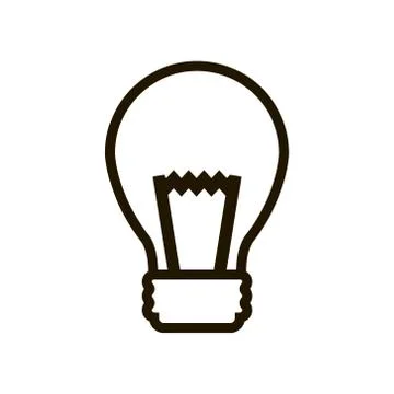 Light bulb icon in trendy flat style isolated. Eps 10. Stock Illustration