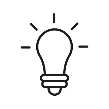 Light bulb icon vector design templates simple and modern Stock Illustration