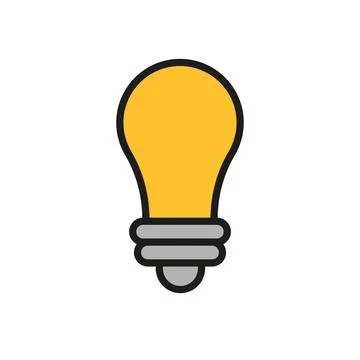 Light bulb icon vector design templates simple and modern Stock Illustration