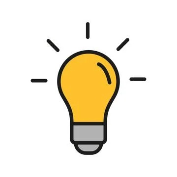Light bulb icon vector design templates simple and modern Stock Illustration
