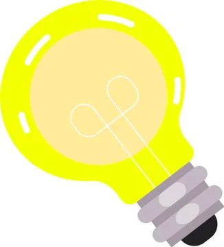 The light bulb icon vector, full of creative thinking and ideas. Outline symbol Illustrazione stock