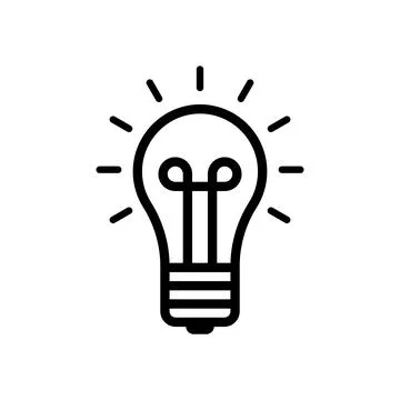The light bulb icon vector, full of ideas and creative thinking Stock Illustration