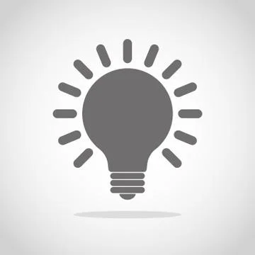 Light bulb icon. Vector illustration. Stock Illustration