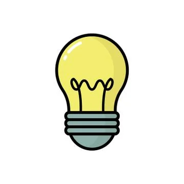 Light bulb icon. vector illustration Stock Illustration