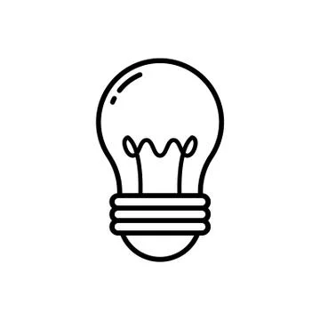 Light bulb icon. vector illustration Stock Illustration