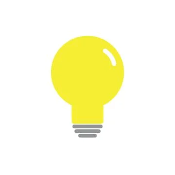 Light bulb icon vector,  lamp icon logo. Idea icon, thinking, solution concep Stock Illustration