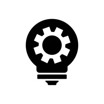 Light bulb icon vector.  Light Bulb icon, Idea, solution, thinking icon wit.. Illustrazione stock