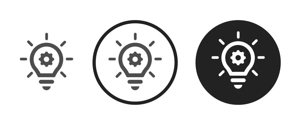 Light bulb icon . web icon set .vector illustration Stock Illustration