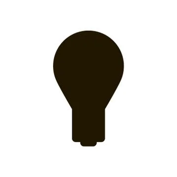 Light bulb icon on white background. Illustration eps 10. Illustration