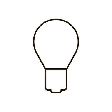 Light bulb icon on white background. Illustration eps 10. Illustrazione stock