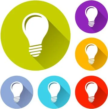 Light bulb icons Stock Illustration