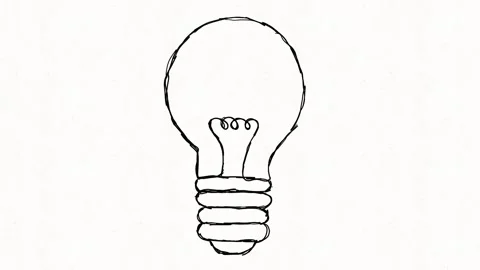 Light Bulb Idea and Creative Inspiration Concept Animation Stock Footage 342018176