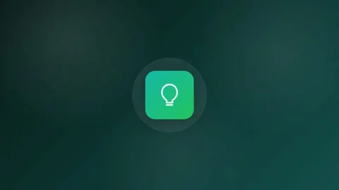Light Bulb Idea Animated Icon 16:9 Stock-Footage 345160260