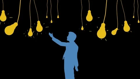 Light Bulb Idea Concept Animation Innovation Stock Footage 73628390