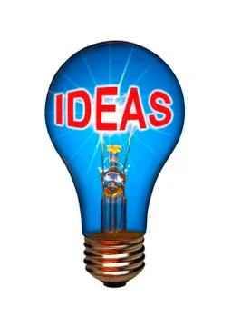 Light bulb idea concept Illustrazione stock