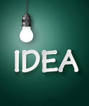 Light bulb idea concept . Stock Illustration