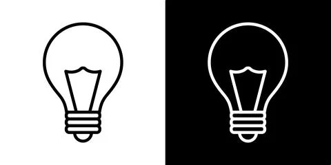 Light bulb idea icon. Brain inside lightbulb vector Innovation creativity logo. Stock Illustration