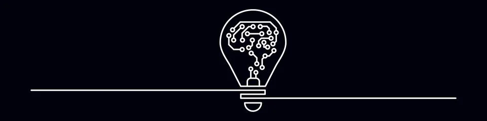 Light bulb idea icon. Brain inside lightbulb vector Innovation creativity logo. Stock Illustration
