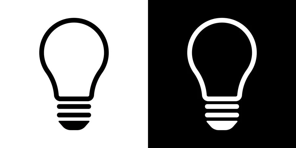 Light bulb idea icon. Brain inside lightbulb vector Innovation creativity logo. Stock Illustration