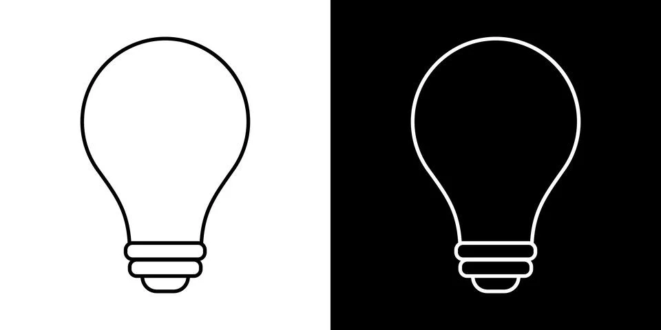 Light bulb idea icon. Brain inside lightbulb vector Innovation creativity logo. Stock Illustration