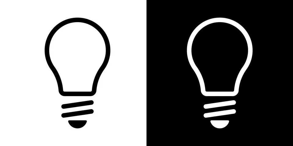 Light bulb idea icon. Brain inside lightbulb vector Innovation creativity logo. Stock Illustration