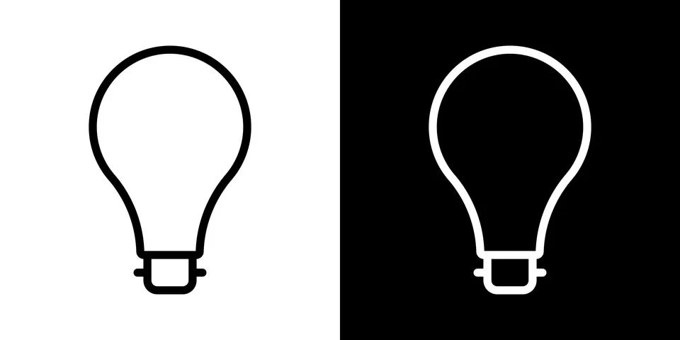 Light bulb idea icon. Brain inside lightbulb vector Innovation creativity logo. Stock Illustration