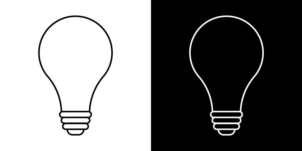 Light bulb idea icon. Brain inside lightbulb vector Innovation creativity logo. Stock Illustration