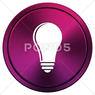Light bulb - idea icon Stock Illustration