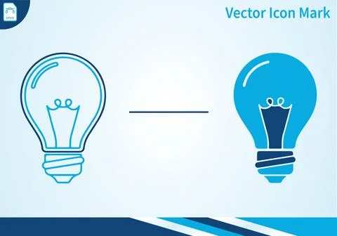 Light bulb idea icon set for creative thinking solutions. イラスト素材