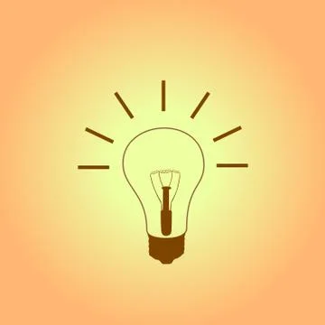 Light bulb idea Stock Illustration