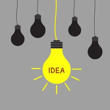 Light bulb idea Stock Illustration