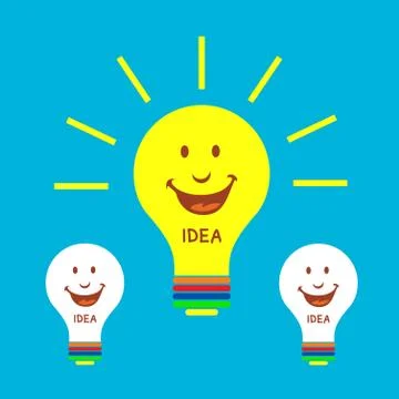 Light bulb idea Stock Illustration