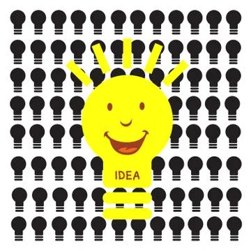 Light bulb idea Stock Illustration