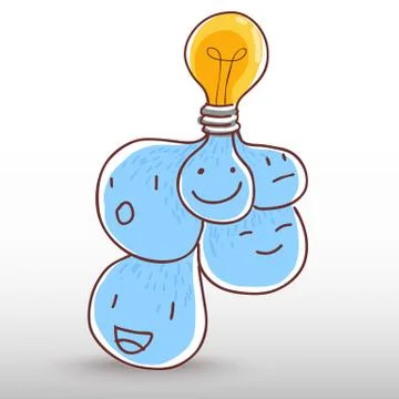 Light bulb idea Stock Illustration
