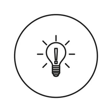 Light bulb. Idea Stock Illustration