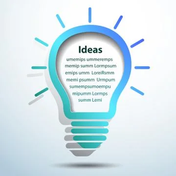 Light bulb idea Stock Illustration