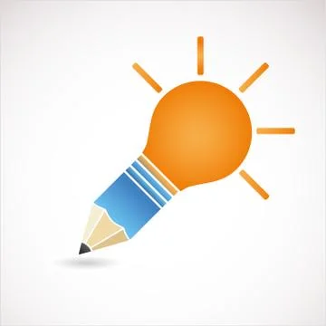 Light bulb idea Illustrazione stock