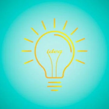 Light bulb idea Stock Illustration