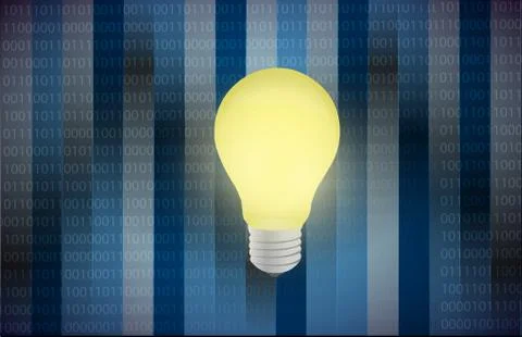 Light bulb idea illustration design Stock Illustration